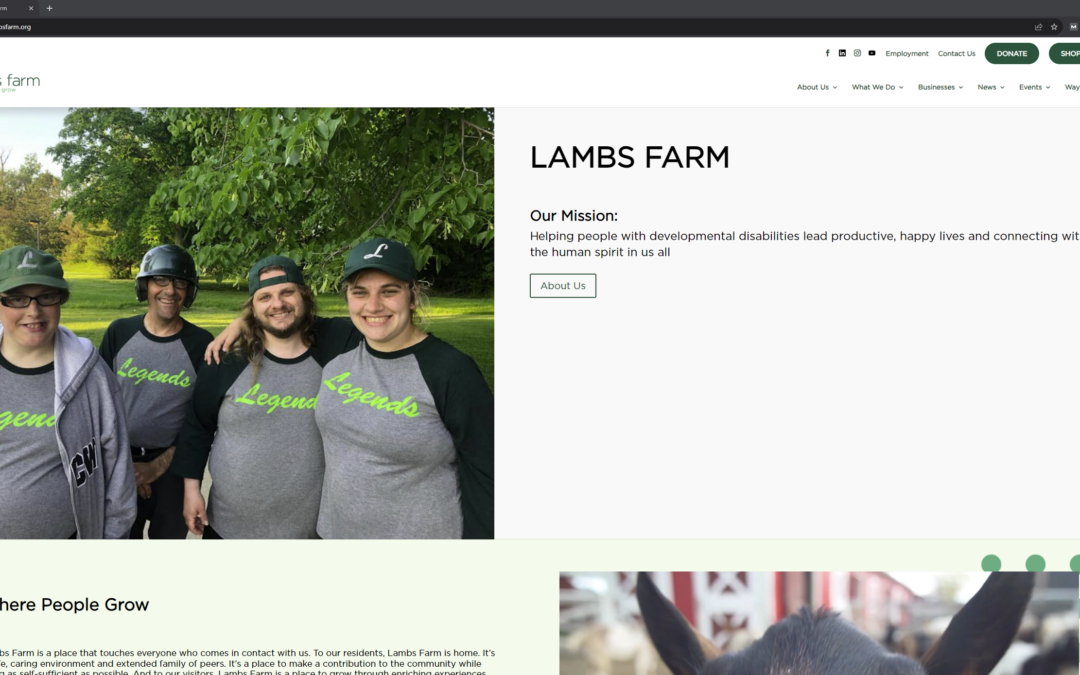 Lambs Farm Launches New Website